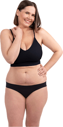 Periodenunterwäsche Slip Freecut schwarz Gr. L-XXL SELENACARE