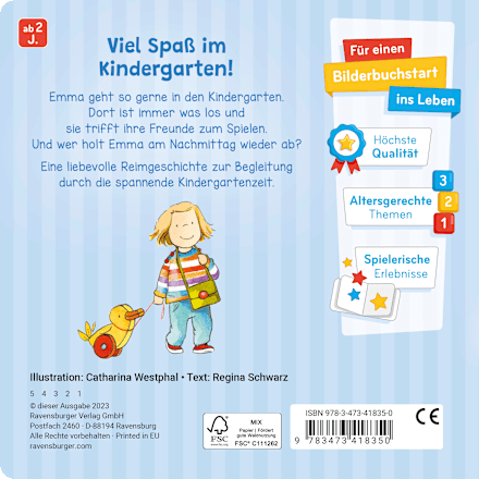 Kinderfühlbuch Komm mit in den Kindergarten Ravensburger