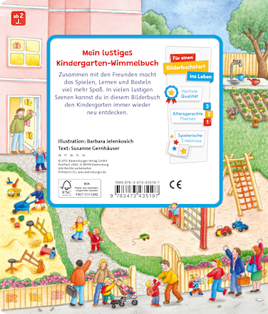 Kinderfühlbuch Sachen suchen im Kindergarten Ravensburger