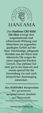 CBD Kühl Gel Akut Hanfama