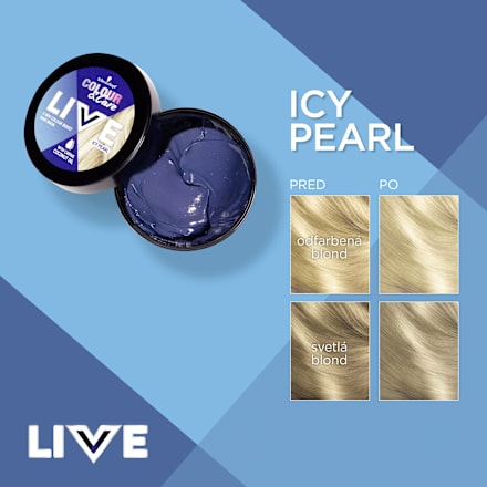 Farbiaca maska na vlasy Colour & Care Icy Pearl Schwarzkopf LIVE