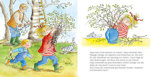 Kinderbuch Conni und der Osterhase mit Stickern Carlsen
