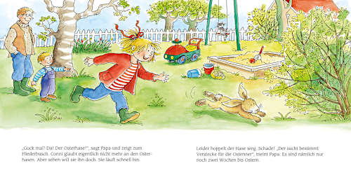 Kinderbuch Conni und der Osterhase mit Stickern Carlsen