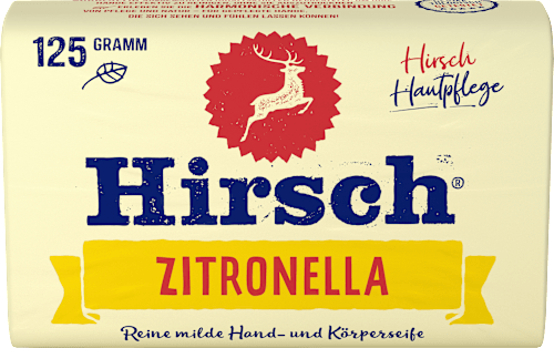 Stückseife Zitronella Hirsch