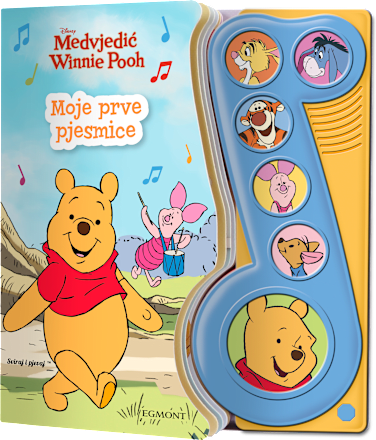 Medvjedić Winnie Pooh glazbena slikovnica Moje prve pjesmice EGMONT