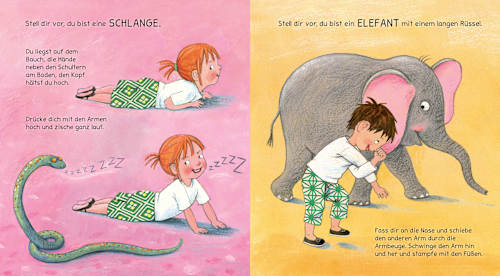 Turnen wie die Tiere: Das große Yogabuch für kleine Kinder Carlsen