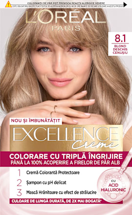Vopsea de păr permanentă cu amoniac 8.1 L'ORÉAL PARiS EXCELLENCE Creme