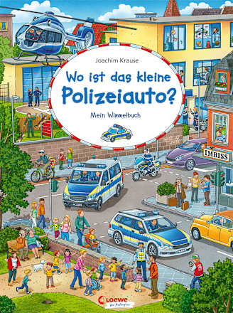 Wo ist das kleine Polizeiauto? Mein Wimmelbuch Loewe Verlag