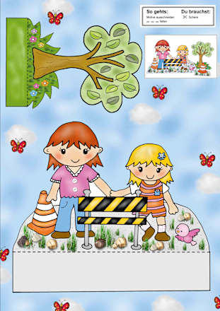 Das Ausschneide-Bastelbuch Bei der Feuerwehr Christophorus