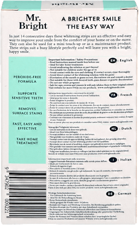 Wybielające paski do zębów  Mr. Bright