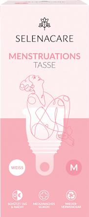 Menstruationstasse Weiß, Gr. M SELENACARE