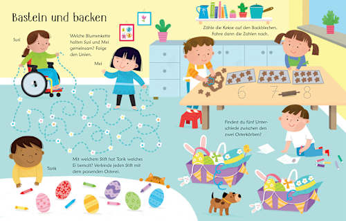 Kinderbuch Mein Wisch und Weg Buch Ostern Usborne