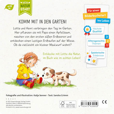 Kinderfühlbuch Lotta entdeckt die Welt im Garten Ravensburger