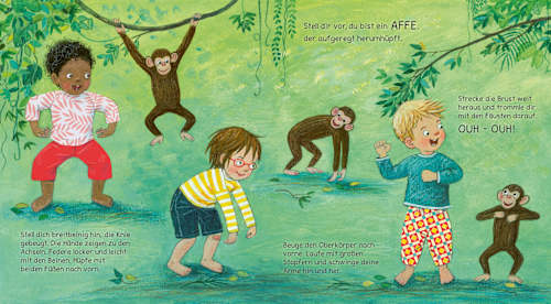 Turnen wie die Tiere: Das große Yogabuch für kleine Kinder Carlsen