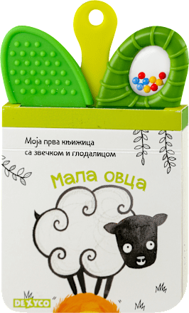 Knjiga sa zvečkom i glodalicom- ovca DEXY CO