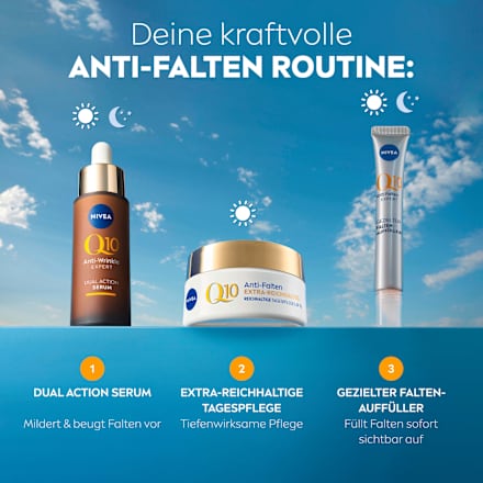 Anti Falten Gesichtscreme Q10 extra reichhaltig LSF 15 NIVEA
