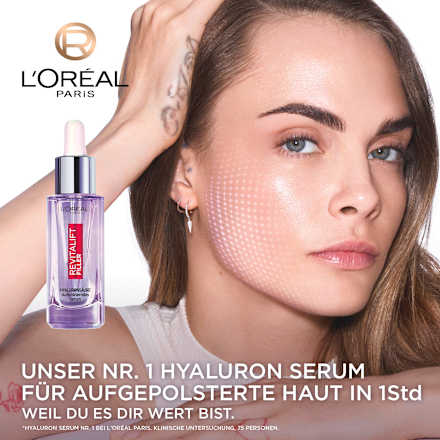 Gesichtsserum mit Hyaluronsäure, gegen Falten und für prallere Haut L'ORÉAL PARiS REVITALIFT