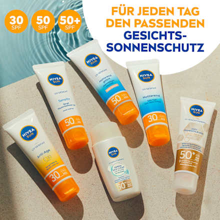 Sonnenfluid Gesicht mattierend & hell getönt LSF 50 NIVEA SUN