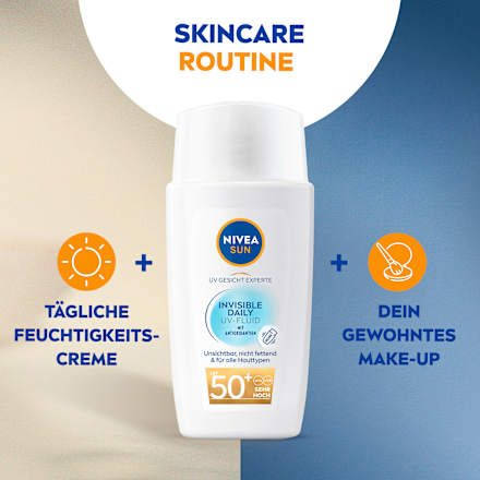 Sonnenfluid Gesicht invisible daily LSF 50+ NIVEA SUN