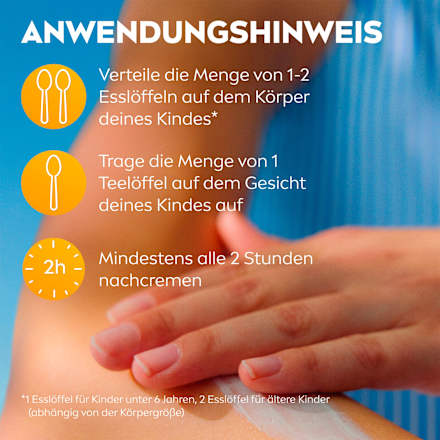 Sonnenmilch Kids Schutz & Pflege LSF 50, Reisegröße NIVEA SUN