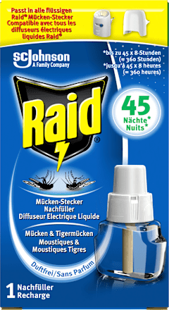 Mückenstecker 45 Nächte Nachfüllpack Raid