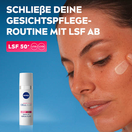 Gesichtscreme Serum Fluid Cellular LSF 50+ NIVEA