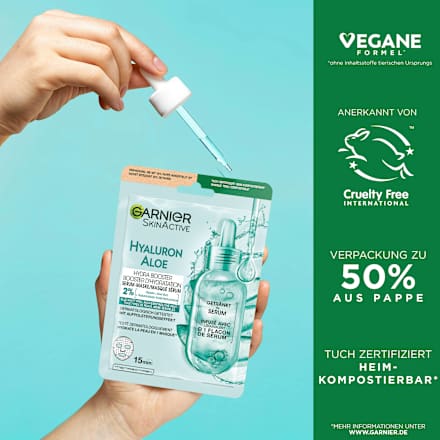 Tuchmaske Hydra Bomb Aloe Vera  Garnier Skin Active