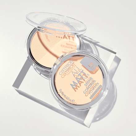 Puder All Matt Plus Shine Control 002 Banana Bright CATRICE