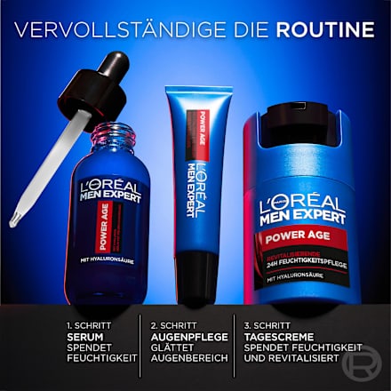 Gesichtscreme Power Age, revitalisierend mit Hyaluronsäure L'ORÉAL PARiS MEN EXPERT