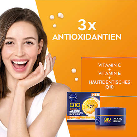 Anti Falten Nachtcreme Q10 Energy  NIVEA