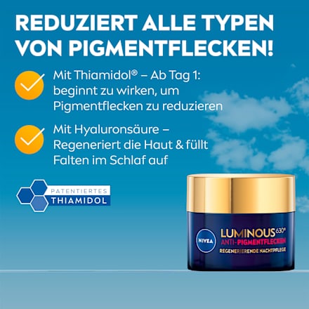 Nachtcreme Luminous Anti Pigmentflecken NIVEA