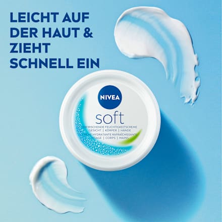 Feuchtigkeitscreme soft im Tiegel, Reisegröße NIVEA