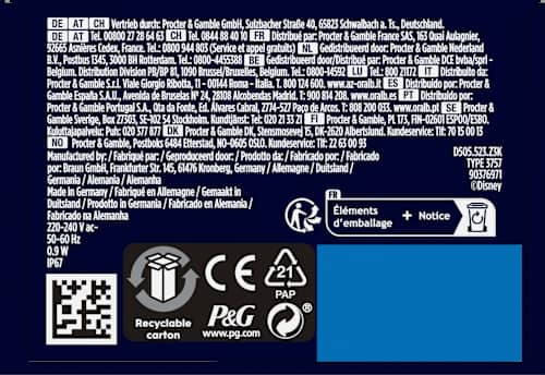 Elektrische Zahnbürste Kinder PRO Junior Frozen, ab 6 Jahren Oral-B