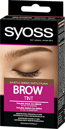 Brow Permanent Tint trajna boja za obrve – svijetlosmeđa syoss