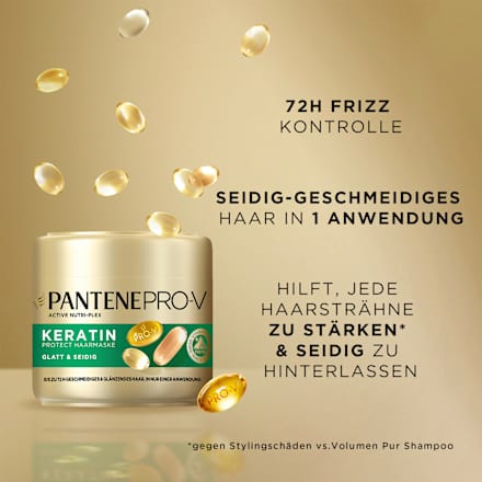 Keratin-Haarmaske Glatt & Seidig PANTENE PRO-V