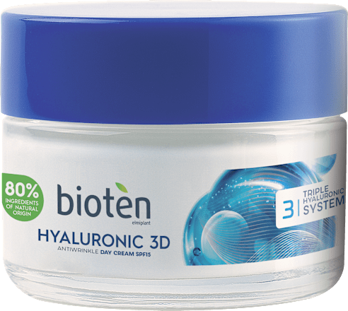 Дневен крем за лице Hyaluronic 3D bioten