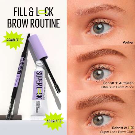 Augenbrauengel Super Lock Brow Glue 260 Deep Brown MAYBELLINE NEW YORK