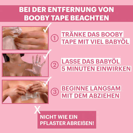 Brust Tape Schwarz BOOBY TAPE