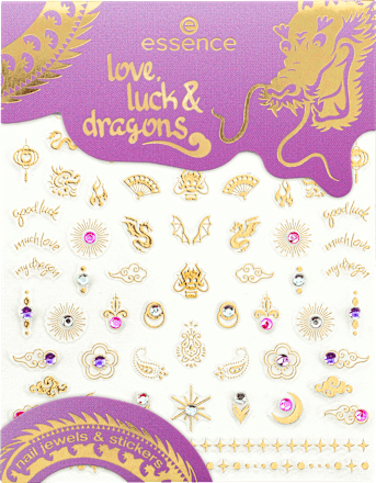 Nagelsticker Set Love, Luck & Dragons essence