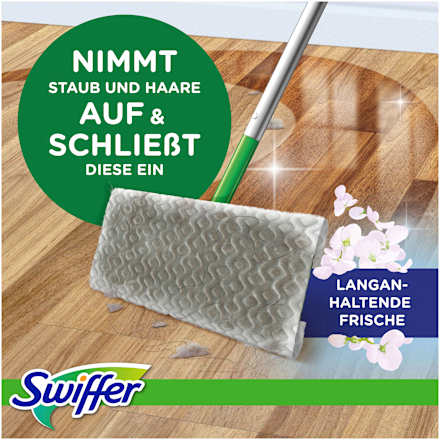 Trockene Bodentücher  Swiffer