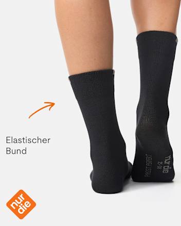 Passt Perfekt Socken schwarz Gr. 39-42 nur die