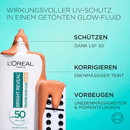 Fluid Glow Bright Reveal Getönt Mittel LSF 50 L'ORÉAL PARiS REVITALIFT