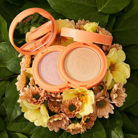 Highlighter Cream-To-Powder Seeking Flowers C02 Apriglow CATRICE