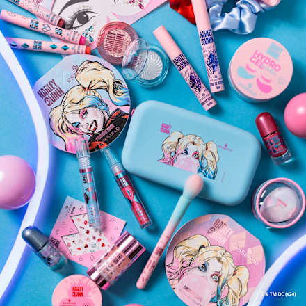 Glitzersteine für das Gesicht Harley Quinn essence