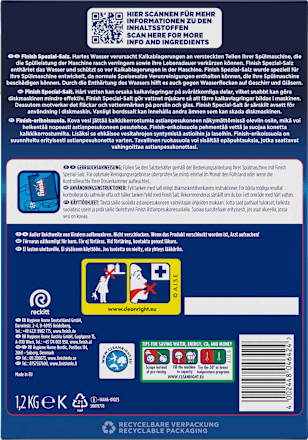 Spülmaschinen-Salz Spezialsalz Finish