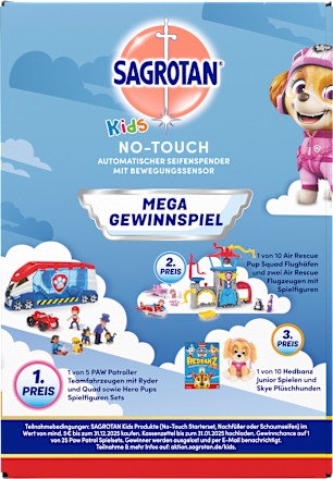 Seifenspender No-Touch Kids + Nachfüllpack Kamille Sagrotan