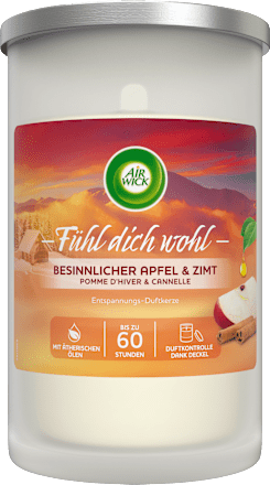 Duftkerze Entspannung Besinnlicher Apfel & Zimt, 310g AirWick