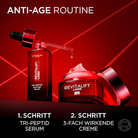 L'Oréal Paris Revitalift Laser X3 Anti-Aging Serum Mit Hyaluronsäure – 30 Ml, Für Glattere Haut Ab 40