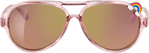 Слънчеви очила Junior, розови прозрачни с блясък sundance