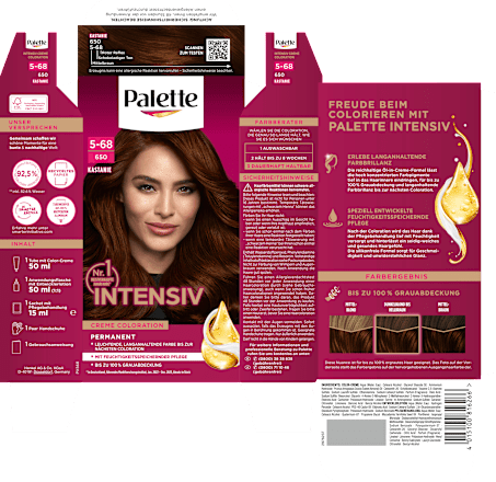 Haarfarbe 5-68/650 Kastanie Palette Intensive Color Creme
